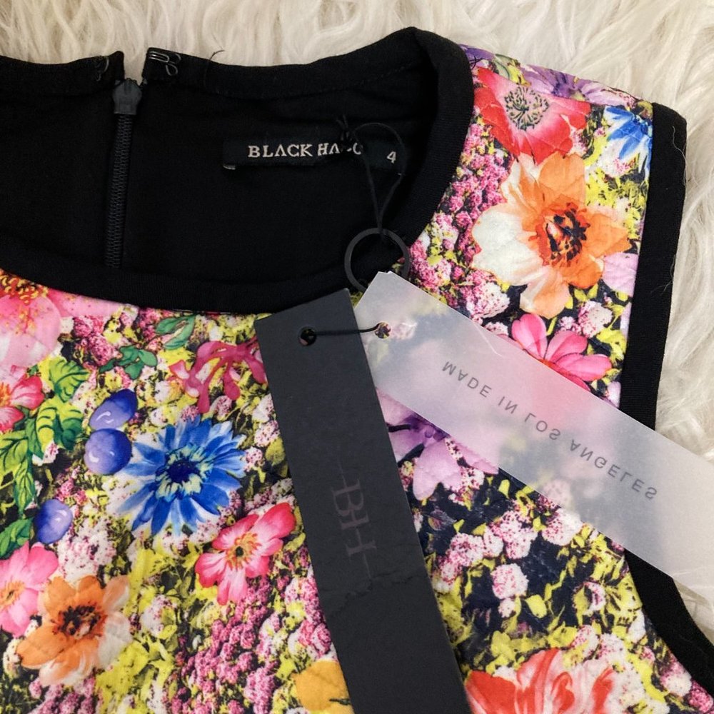 BLACK HALO Floral Print Mini Dress - Picture 7 of 11